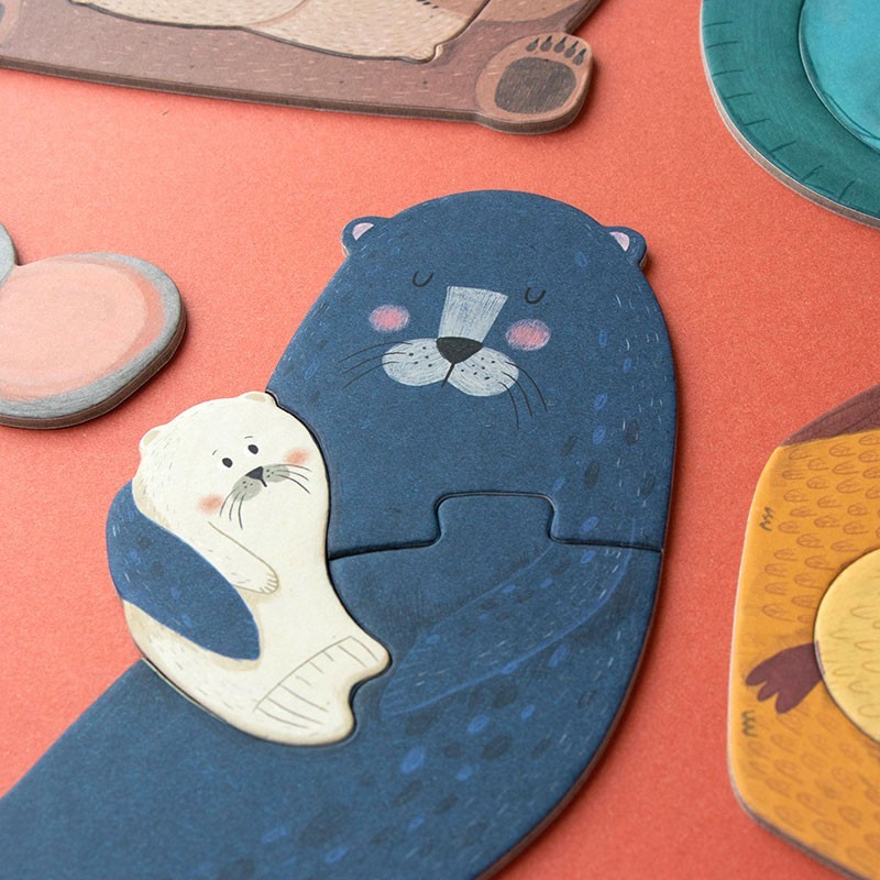 7 puzzles insertables